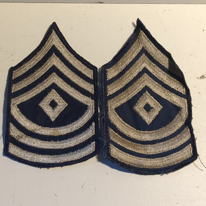 Pair of WWII US Chevron Sergeant First Class Rank Male (v26L)