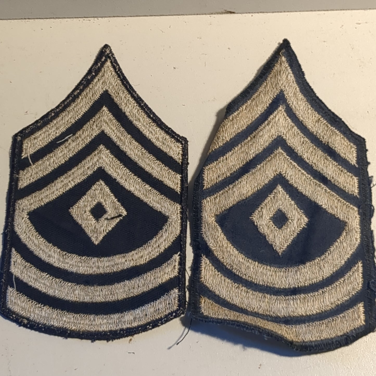 Pair of WWII US Chevron Sergeant First Class Rank Male (v26L)