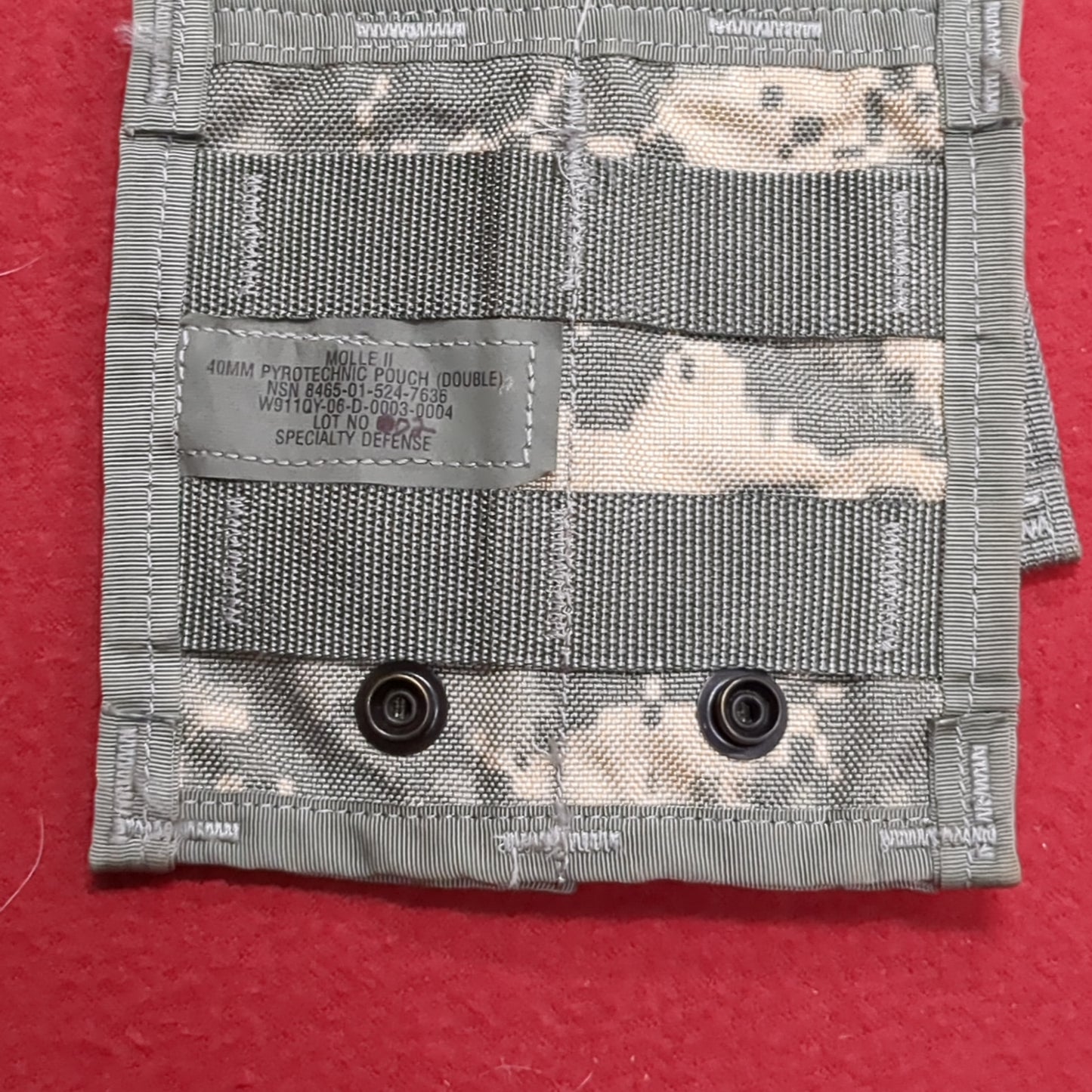 US Army 40 MM Pouch (Double) UCP Molle II Excellent Condition (fb12-AUG130)