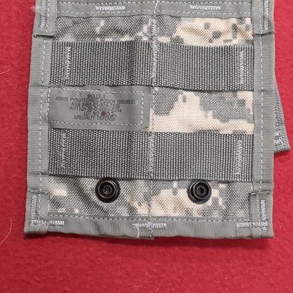 US Army 40 MM Pouch (Double) UCP Molle II Excellent Condition (fb12-AUG130)