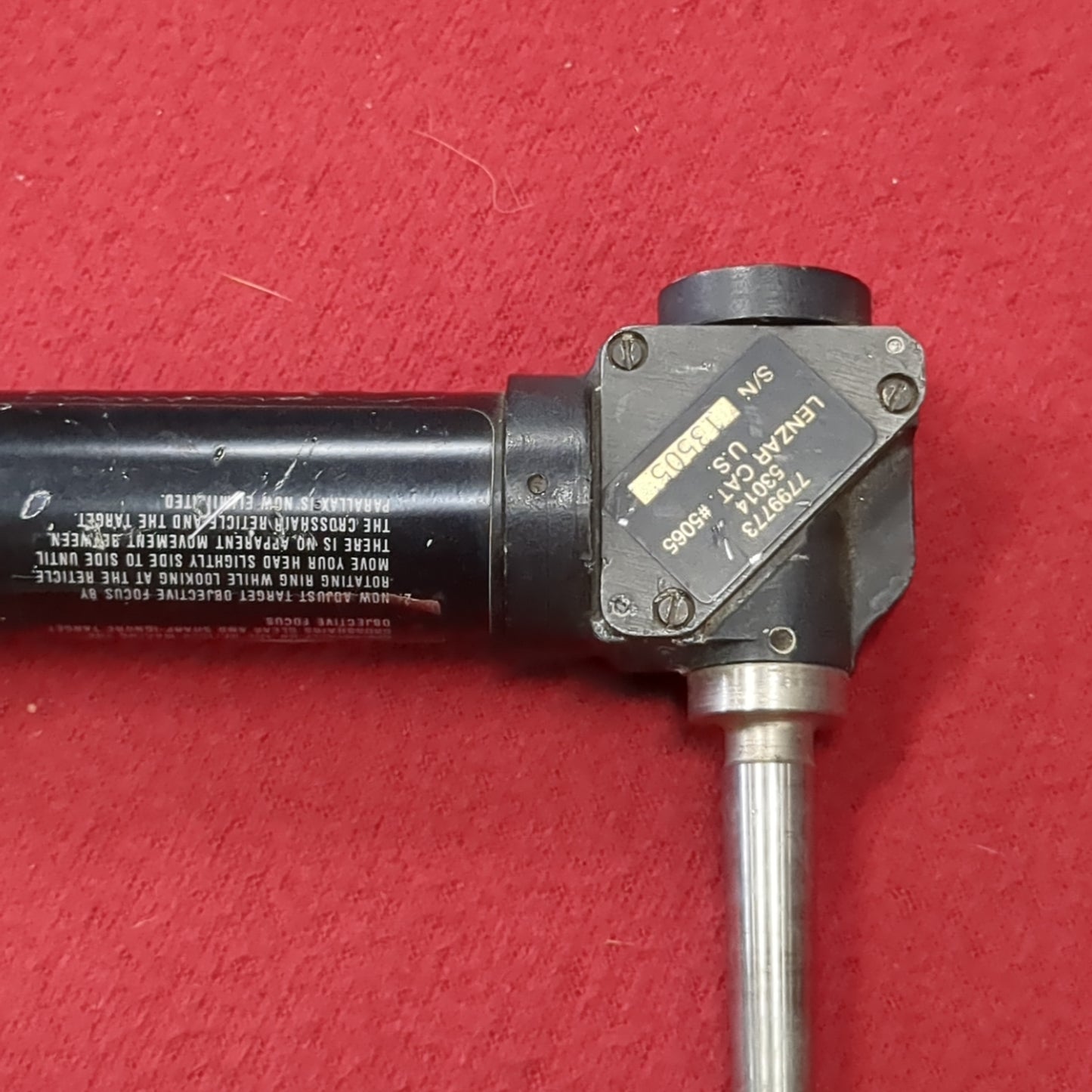 US Army Lenzar Optics Boresight 779973/53014 (aa03-17)