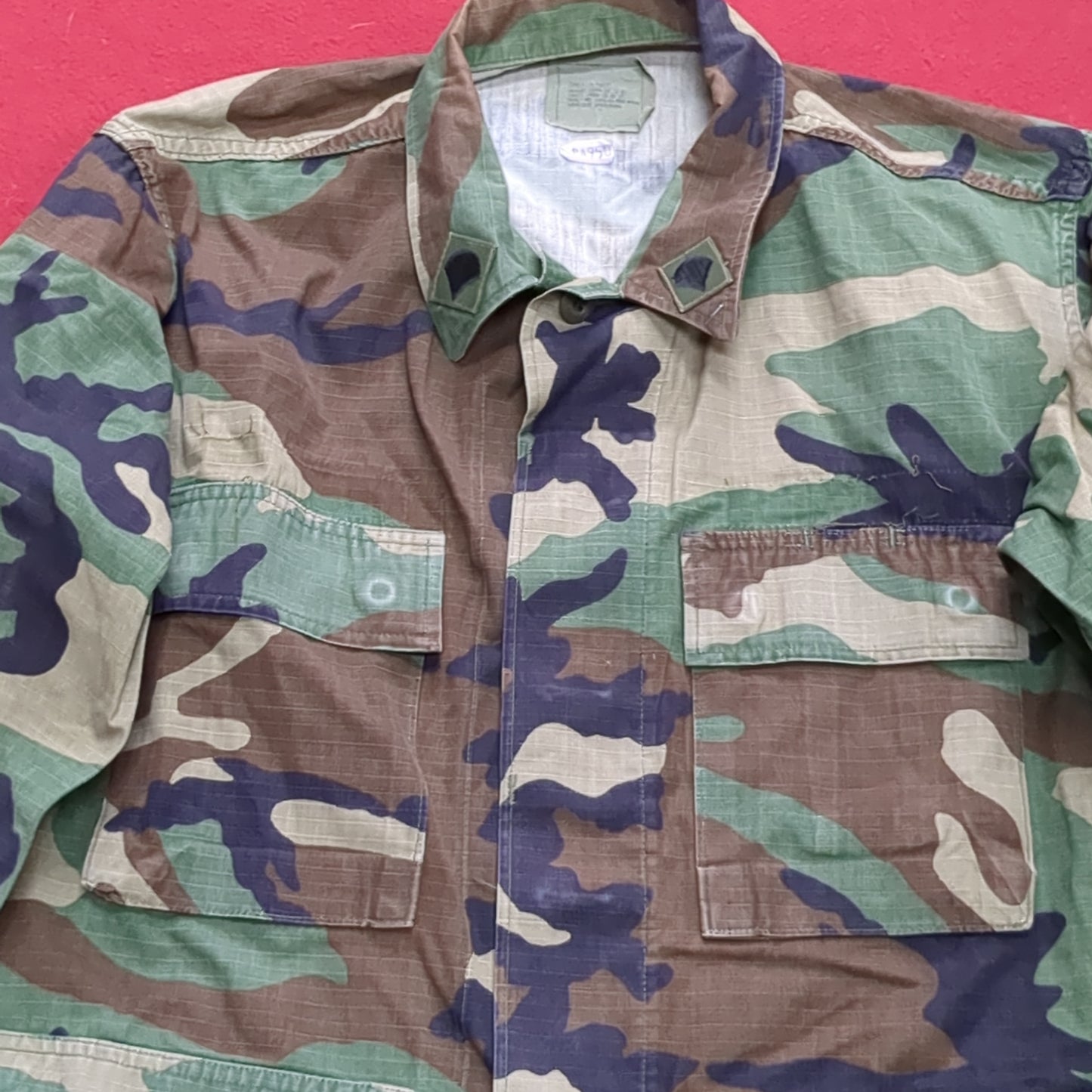 US Army Small X-Short BDU Woodland Camo Top Jacket Uniform (aa05-13)