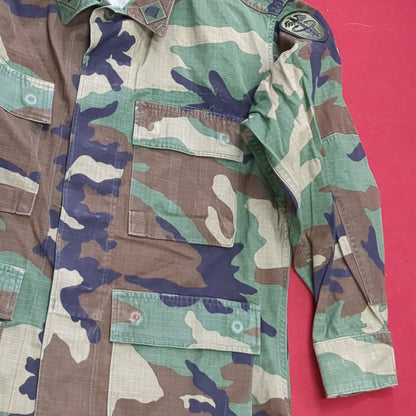 US Army Small X-Short BDU Woodland Camo Top Jacket Uniform (aa05-13)
