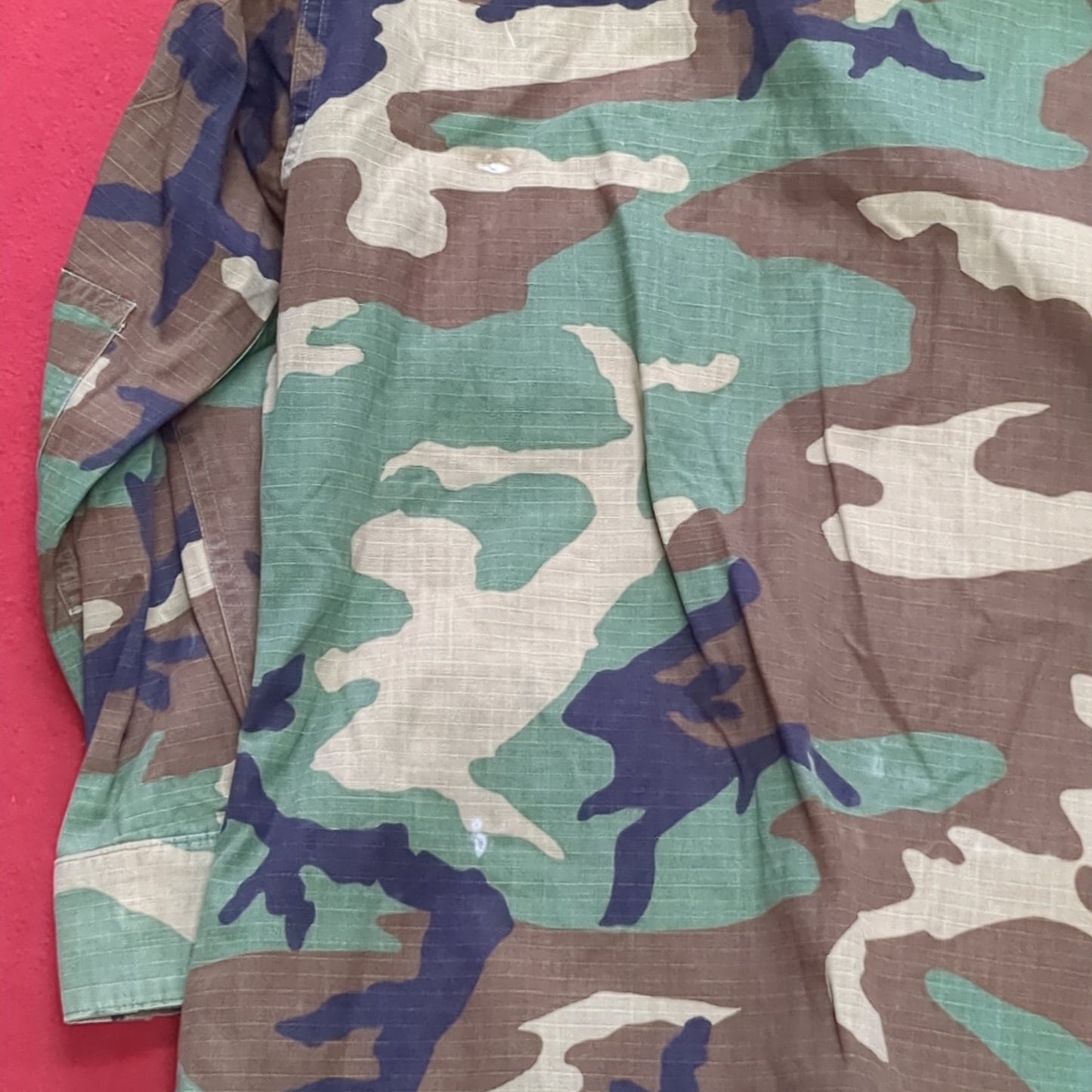 US Army Small X-Short BDU Woodland Camo Top Jacket Uniform (aa05-13)