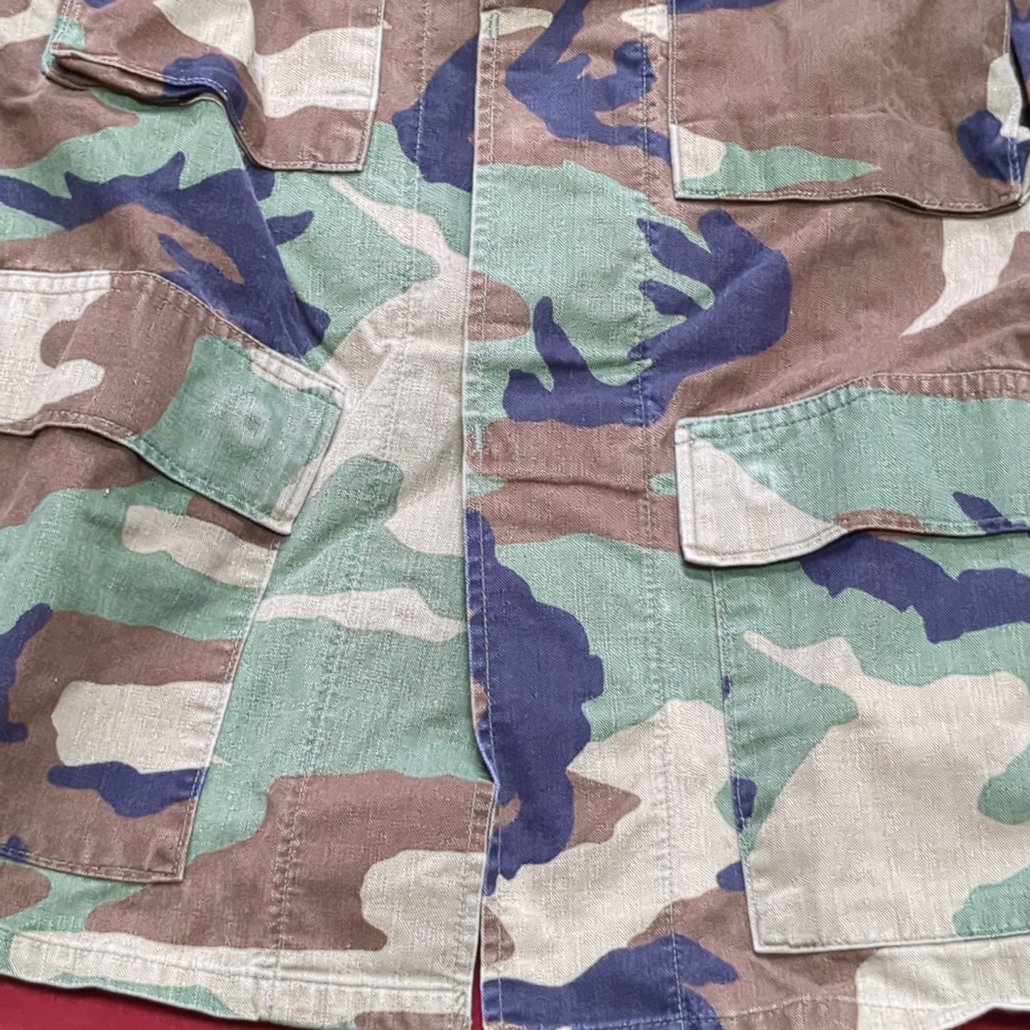 US Army Small Short BDU Woodland Camo Top Jacket Uniform (aa05-11)