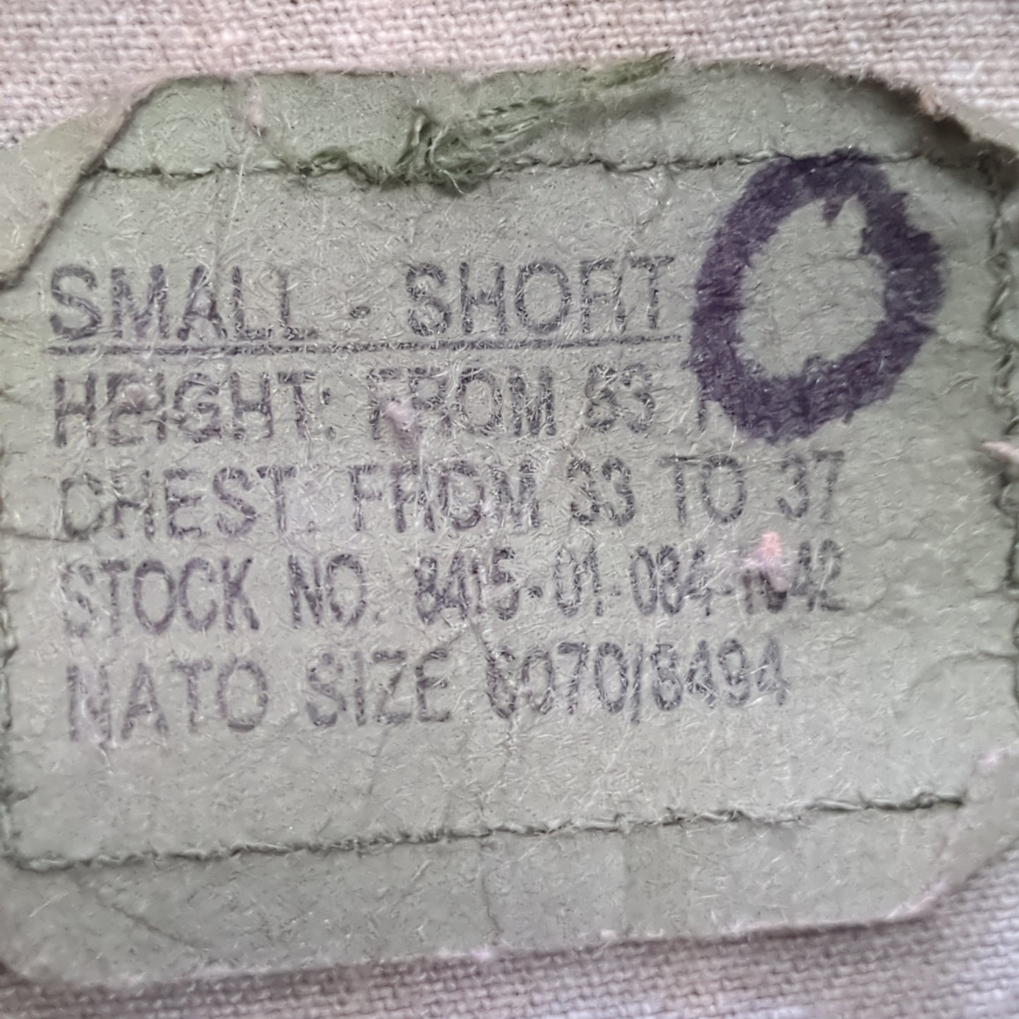 US Army Small Short BDU Woodland Camo Top Jacket Uniform (aa05-11)