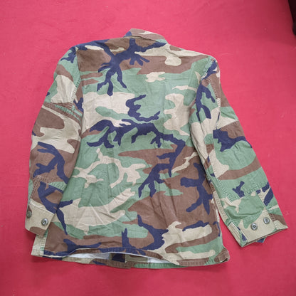 US Army Small Short BDU Woodland Camo Top Jacket Uniform (aa05-11)