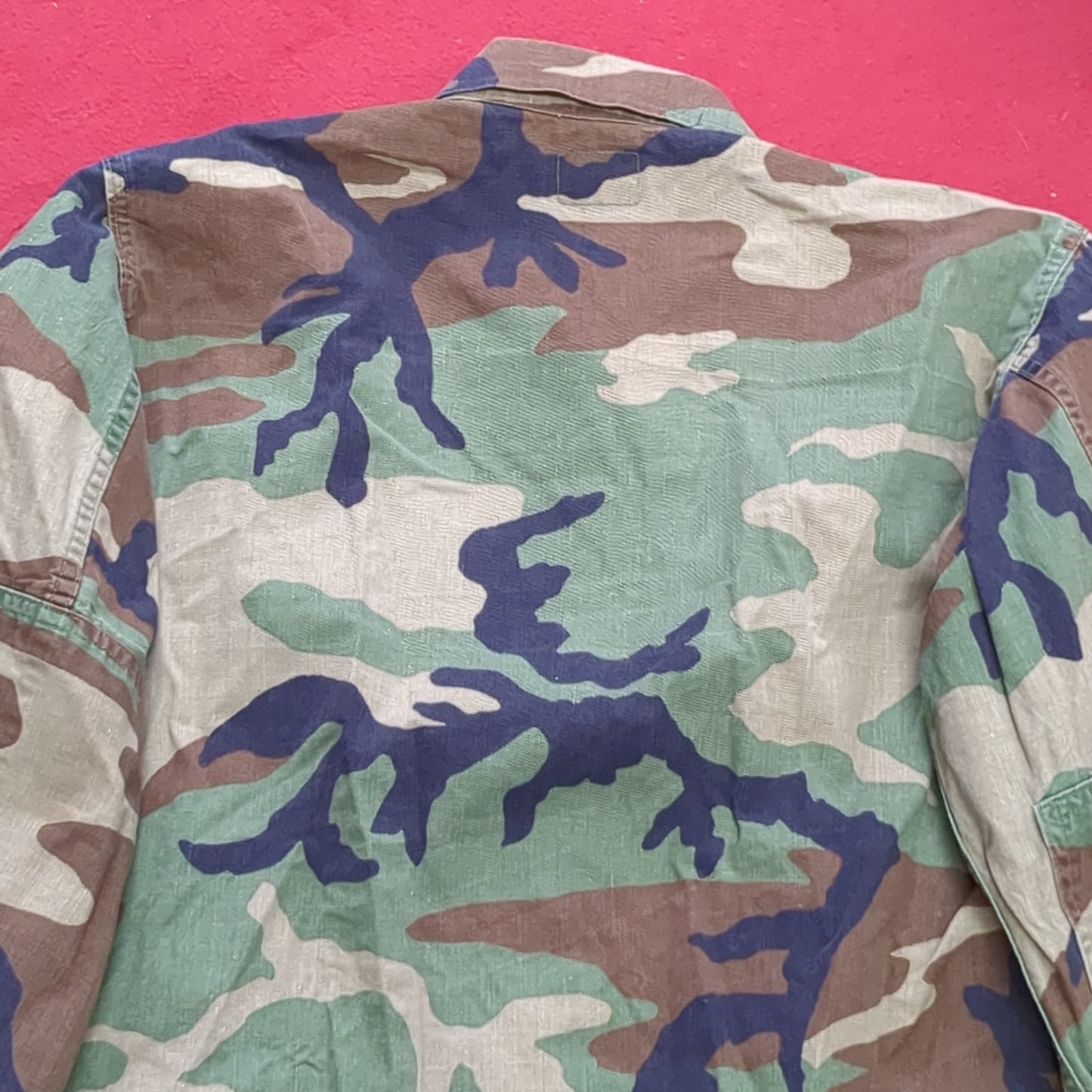 US Army Small Short BDU Woodland Camo Top Jacket Uniform (aa05-11)