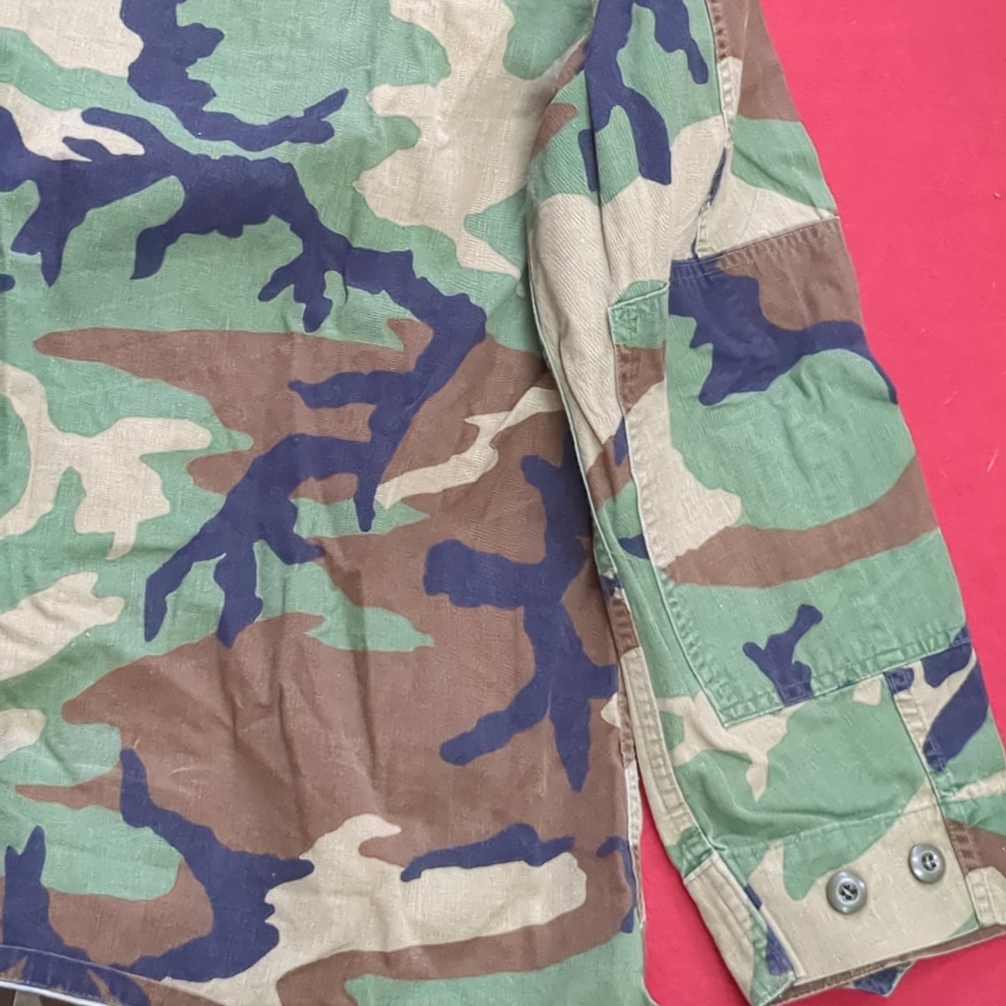 US Army Small Short BDU Woodland Camo Top Jacket Uniform (aa05-11)