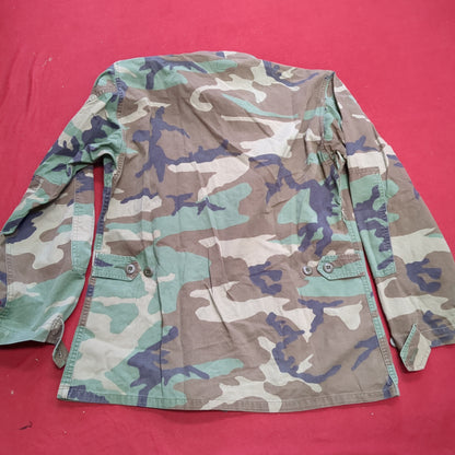 US Army Small Regular BDU Woodland Camo Top Jacket Uniform (aa05-8)