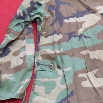 US Army Small Regular BDU Woodland Camo Top Jacket Uniform (aa05-8)