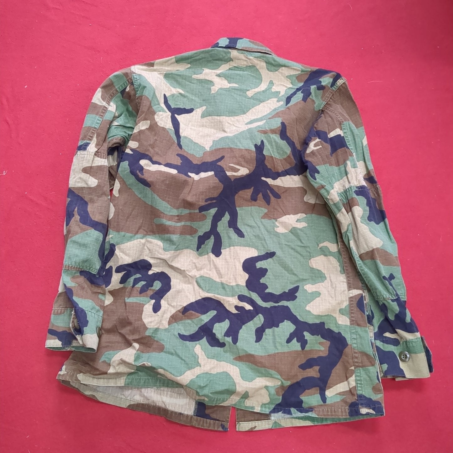 US Army Small Regular BDU Woodland Camo Top Jacket Uniform (aa05-17)
