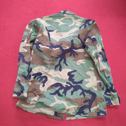 US Army Small Regular BDU Woodland Camo Top Jacket Uniform (aa05-17)