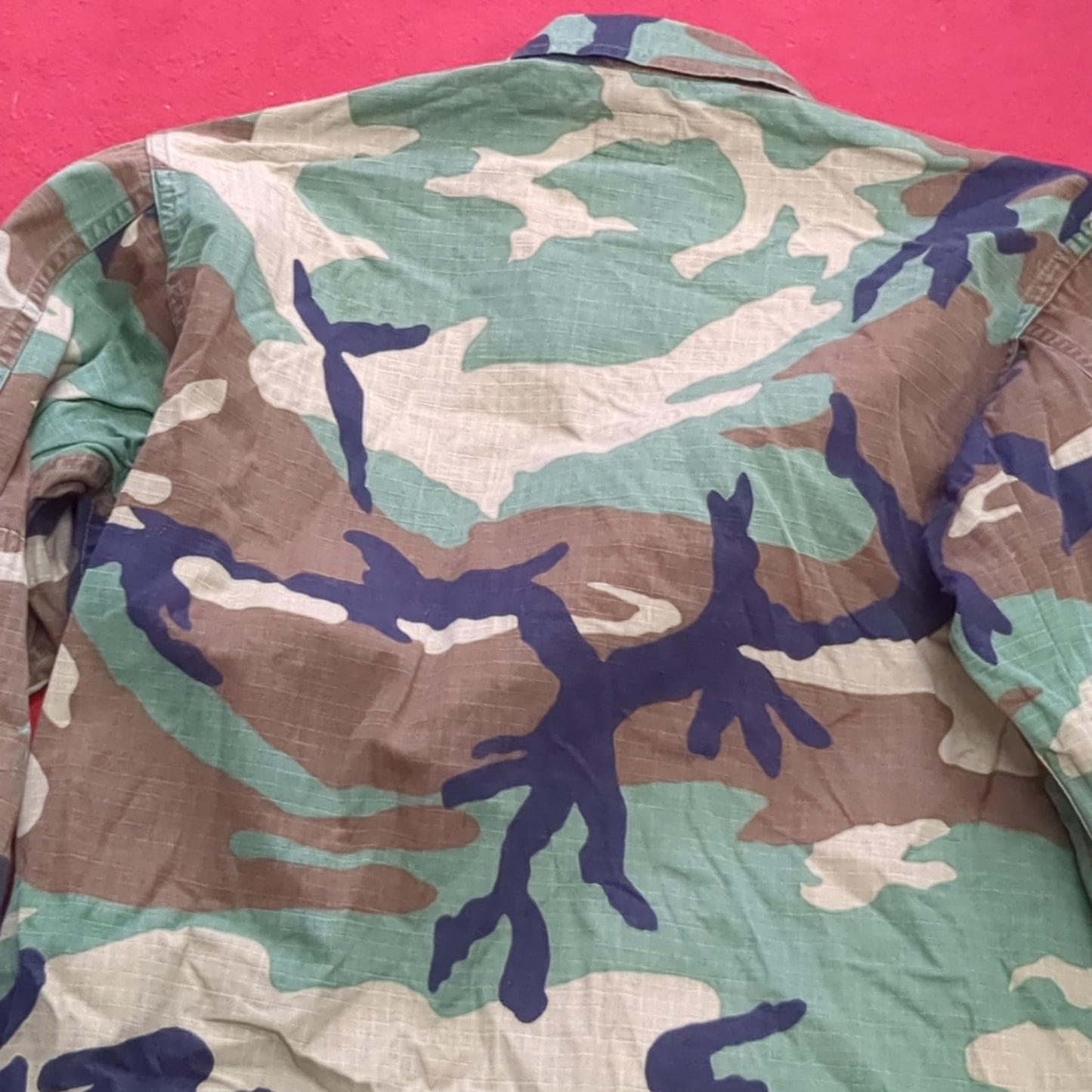 US Army Small Regular BDU Woodland Camo Top Jacket Uniform (aa05-17)