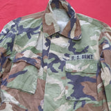 US Army Small Short BDU Woodland Camo Top Jacket Uniform (07s9)