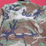 US Army Small Short BDU Woodland Camo Top Jacket Uniform (07s9)