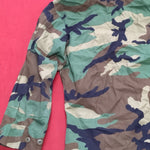 US Army Small Short BDU Woodland Camo Top Jacket Uniform (06s6)
