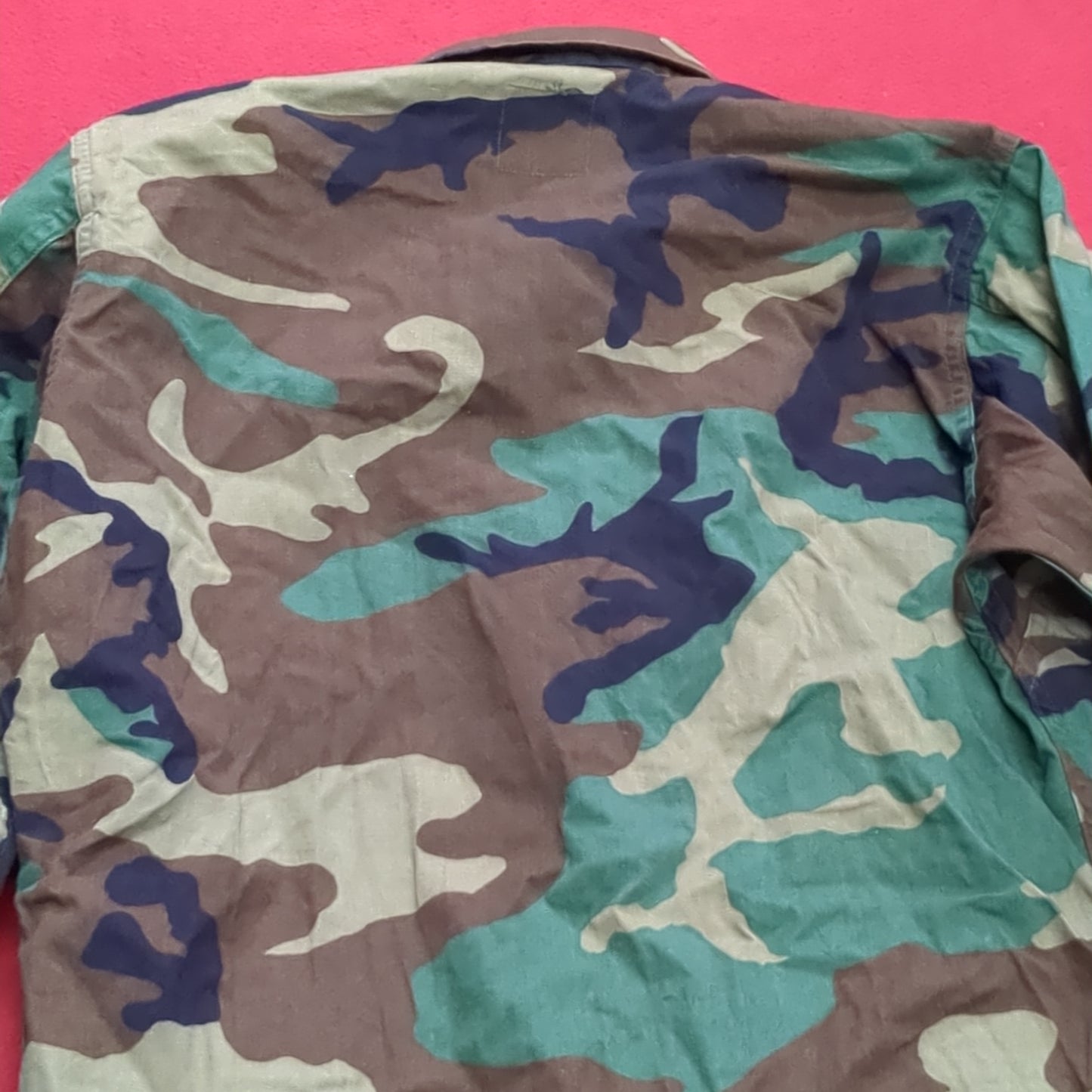 US Army Small Short BDU Woodland Camo Top Jacket Uniform (aa04-7)