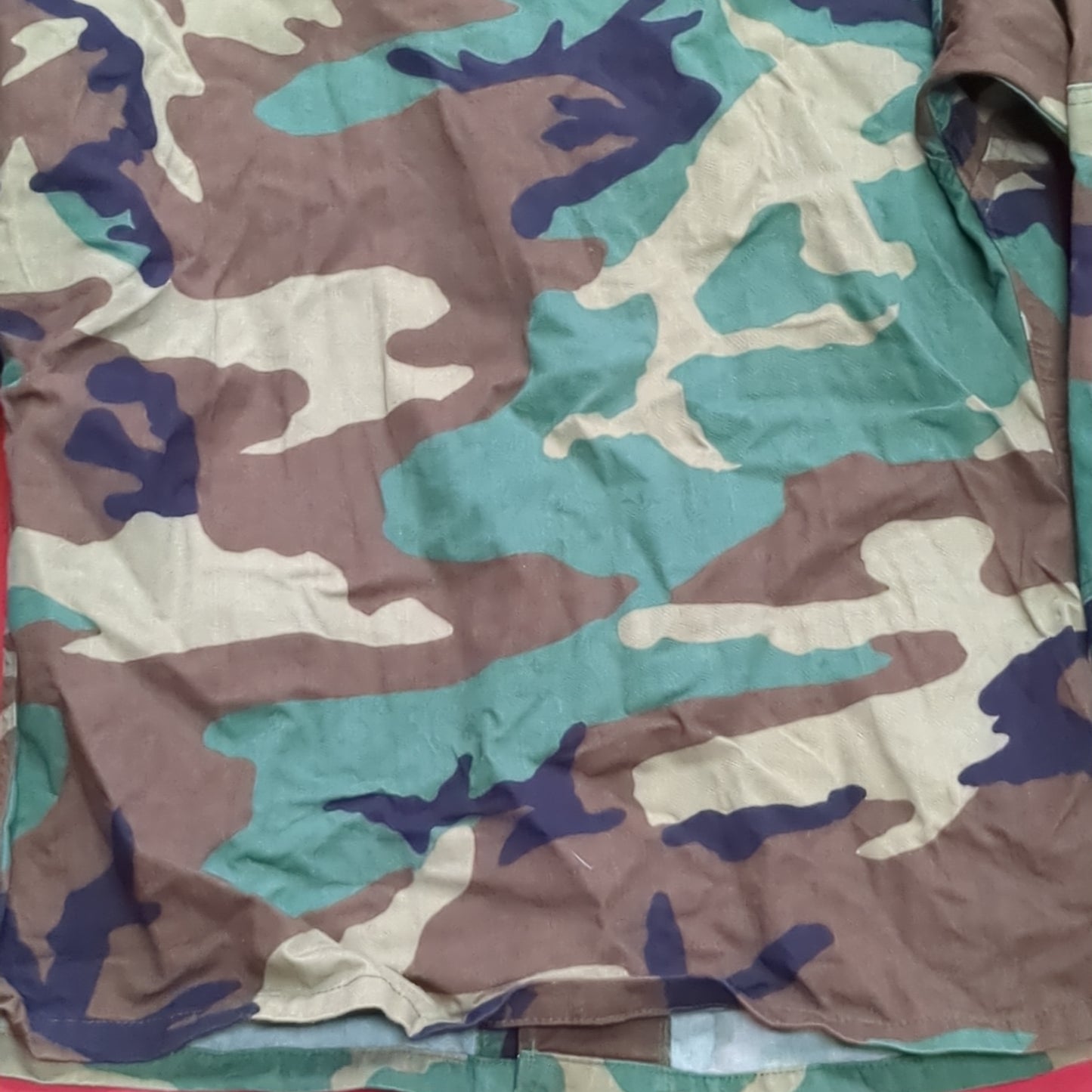 US Army Small Short BDU Woodland Camo Top Jacket Uniform (aa04-7)