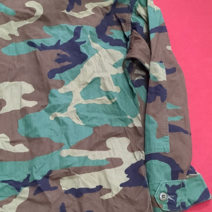 US Army Small Short BDU Woodland Camo Top Jacket Uniform (aa04-7)