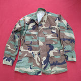US Army Small Short BDU Woodland Camo Top Jacket Uniform (06s15)