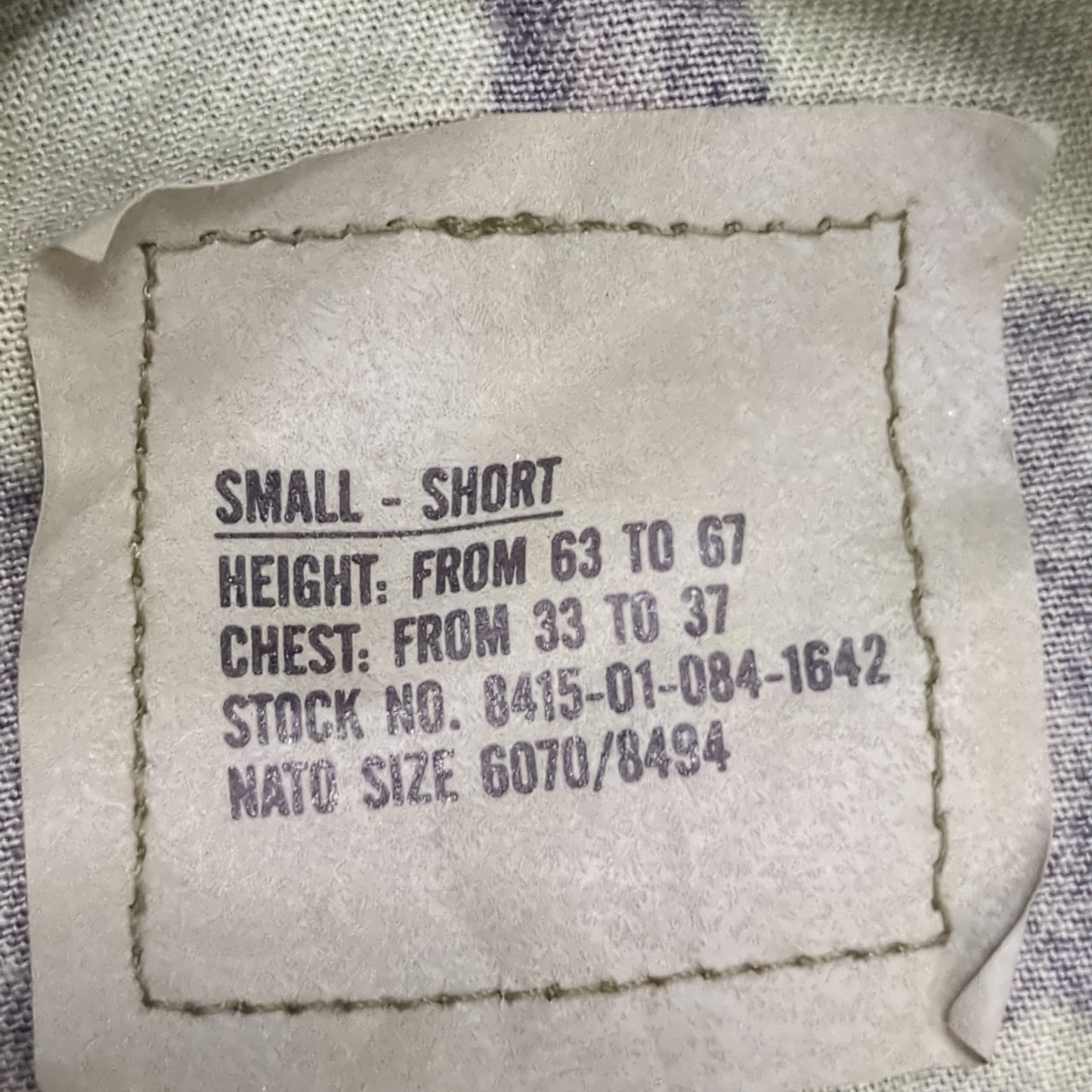 US Army Small Short BDU Woodland Camo Top Jacket Uniform (aa04-1)