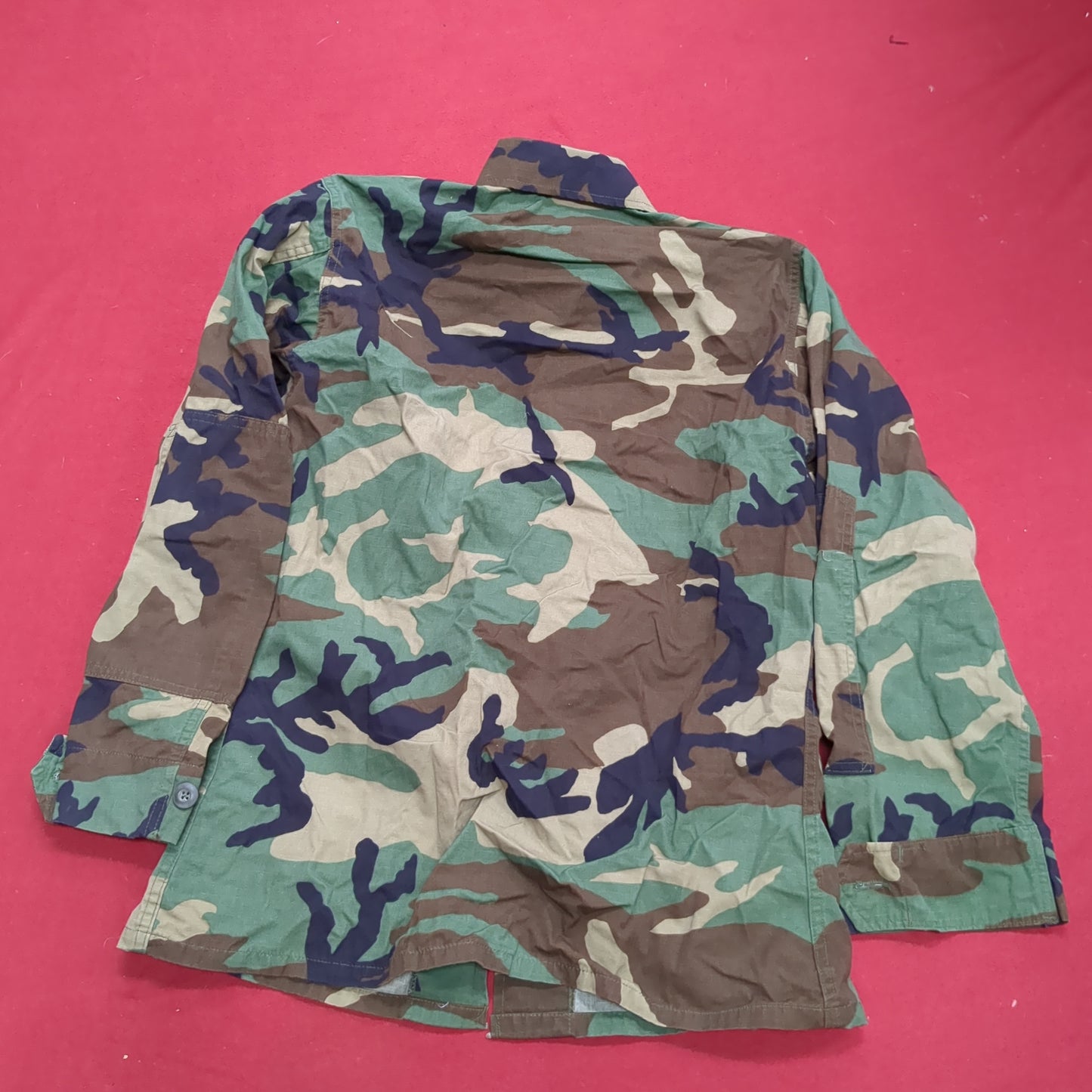 US Army Small Short BDU Woodland Camo Top Jacket Uniform (aa04-17)