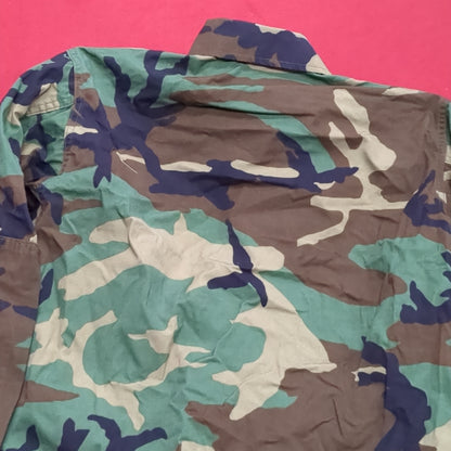 US Army Small Short BDU Woodland Camo Top Jacket Uniform (aa04-17)