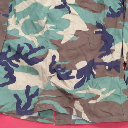 US Army Small Short BDU Woodland Camo Top Jacket Uniform (aa04-17)