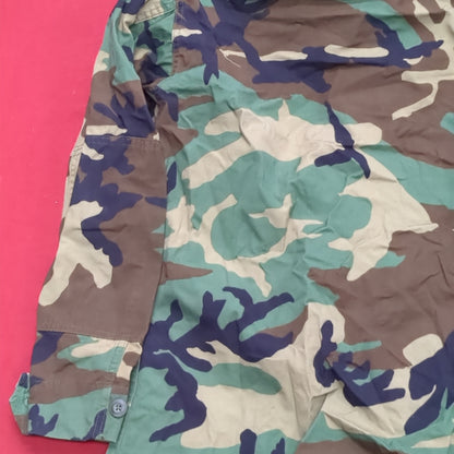 US Army Small Short BDU Woodland Camo Top Jacket Uniform (aa04-17)