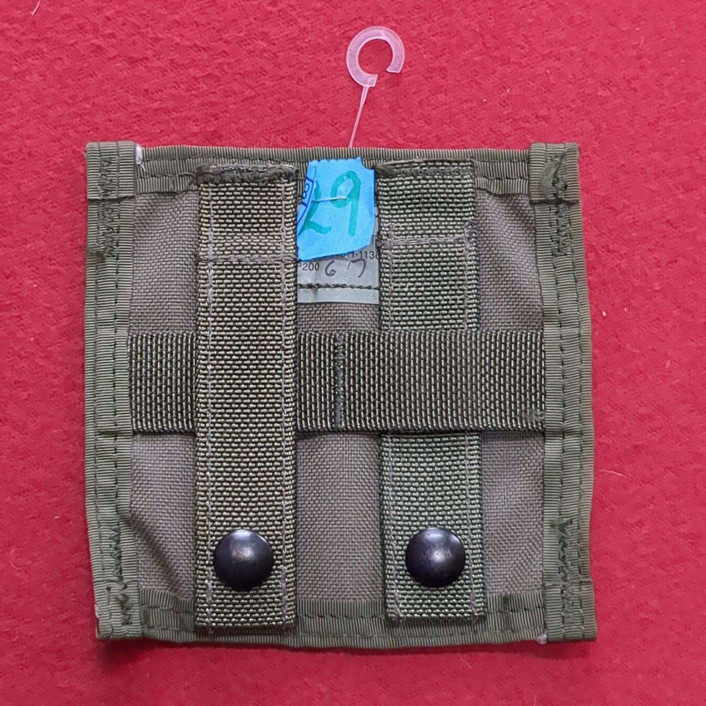 USED OD Green Molle Horizontal Pouch Adapter (aa04-29)