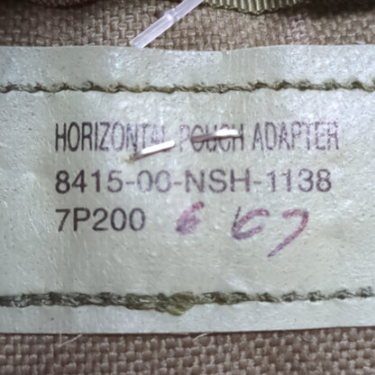 USED OD Green Molle Horizontal Pouch Adapter (aa04-28)