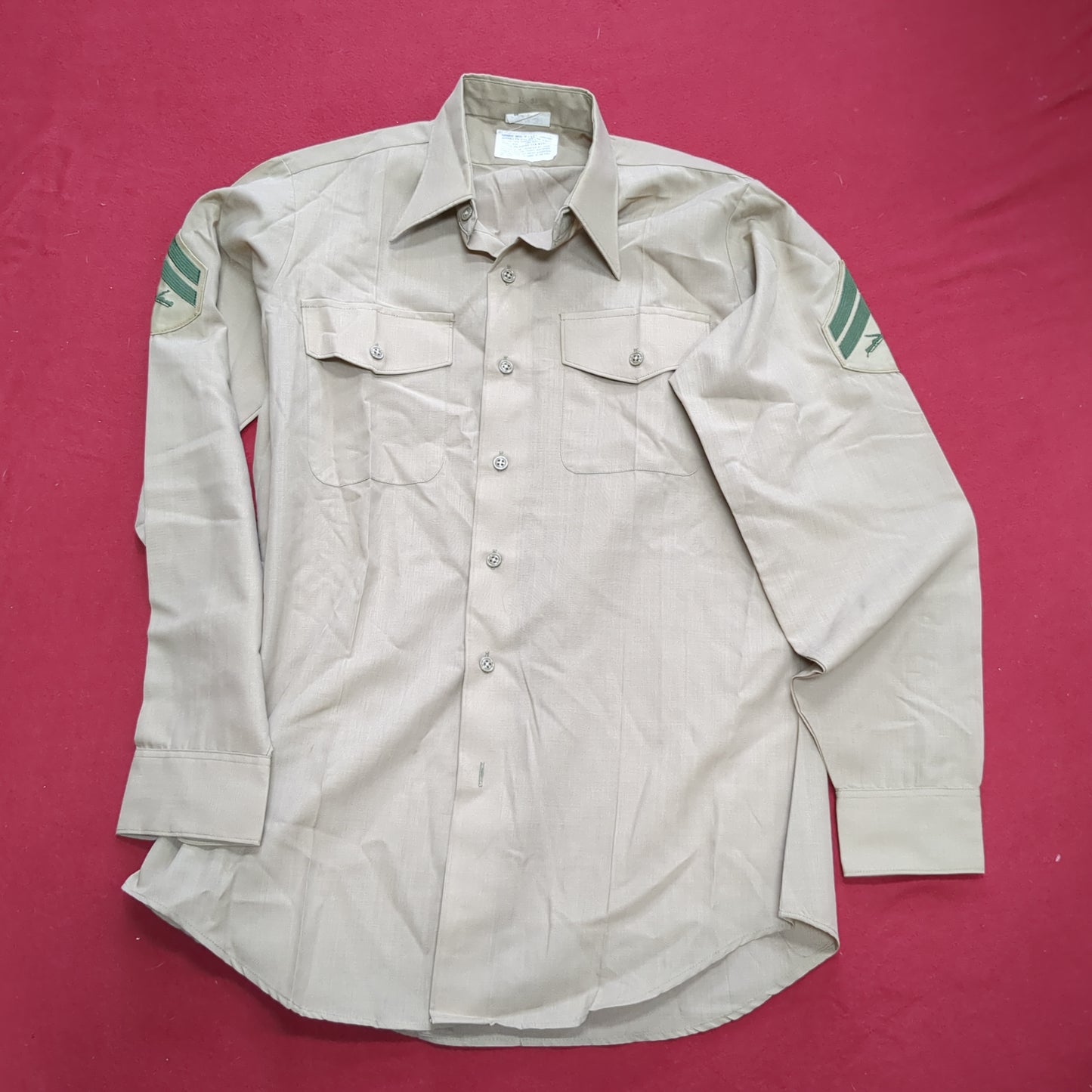USMC 15 x 34 Marine Corps Khaki Service Uniform Shirt Long Sleeve (aa0 Gibsons Tactical Tavern USMC 15 x 34 Marine Corps Khaki Service Uniform Shirt Long Sleeve (aa0 Gibsons Tactical Tavern