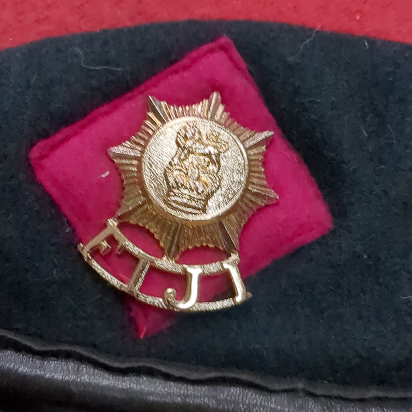 VINTAGE Hobson Beret Figi Defense Force Green (aa06-9)