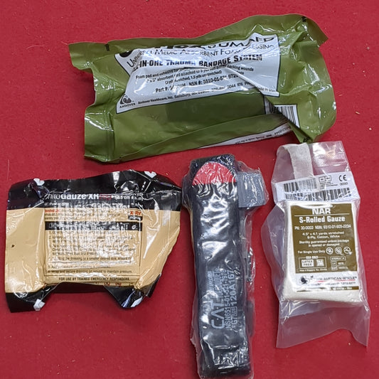4pc Emergency Medical Trauma Survival Individual Kit (11S (ab10-j)