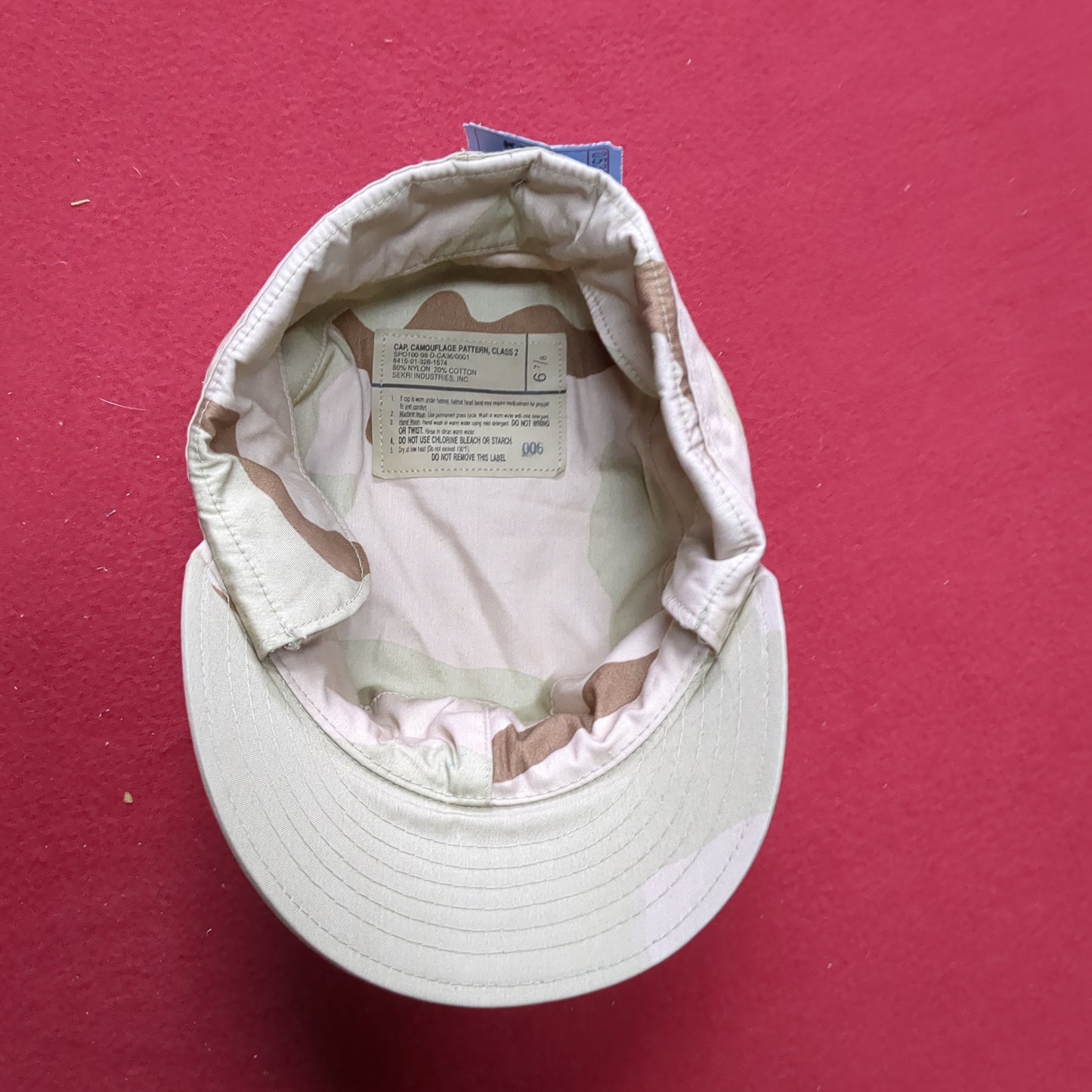 US Army Patrol Cap 6 7/8 DCU Desert Class 2 Camo (11s (ab10-8)