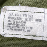 VINTAGE US Army 7 Cold Weather Liner Pile Cap BDU Woodland Camo (11s22)