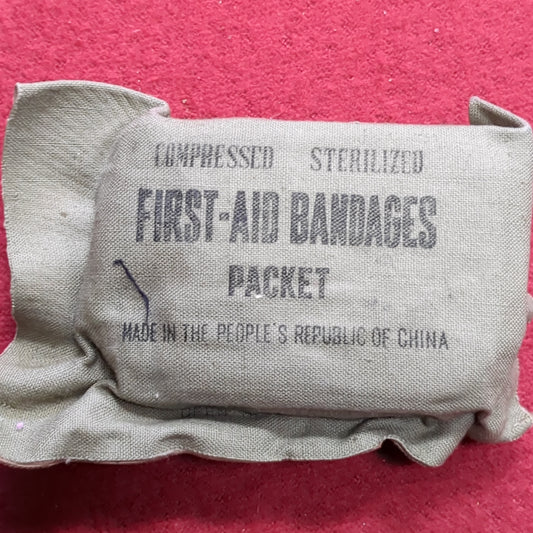 RARE WWII Era(?) People's Republic of China Compressed First-Aid Bandages (11S (ab10-Q)