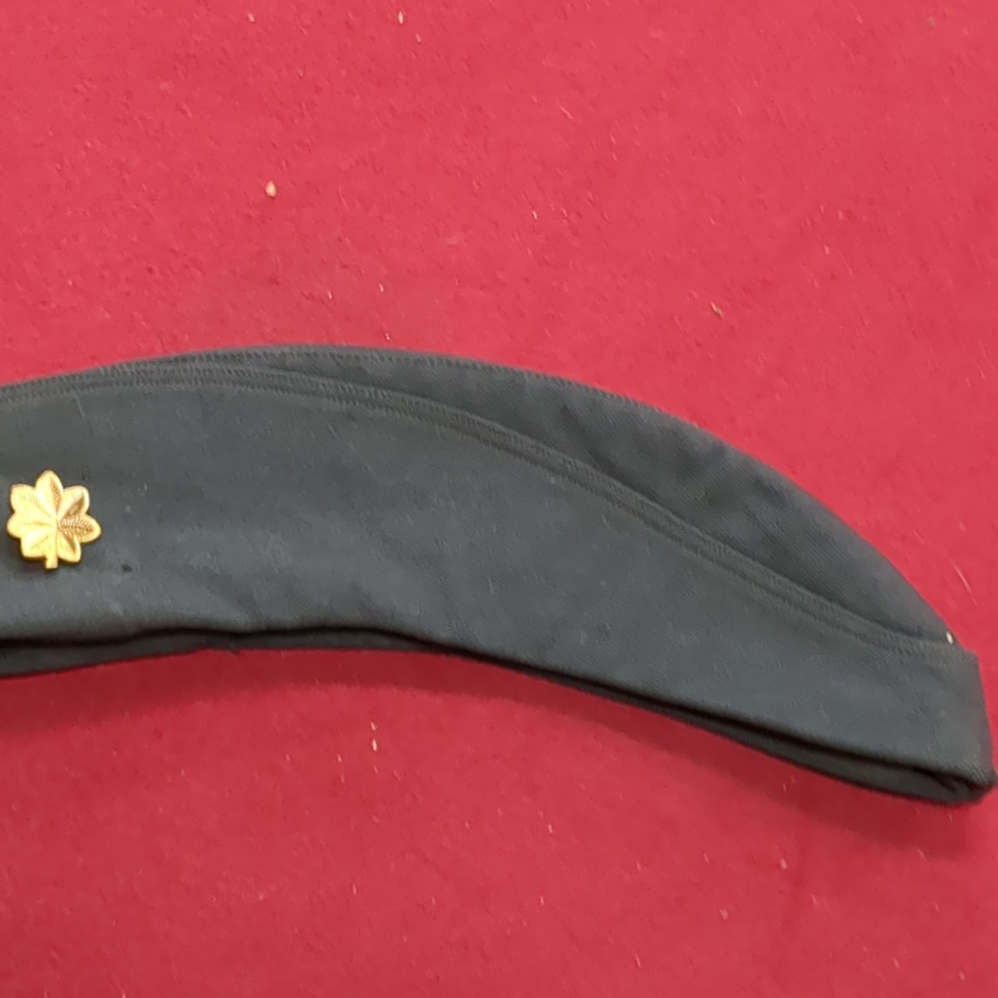 Vintage 1960 Women's 23 1/2 OD Wool Army Military  Green 44 Garrison Cap (10s (ab09-17)