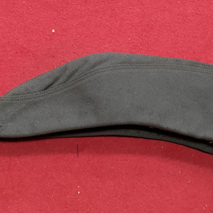 Vintage 1960 Women's 23 1/2 OD Wool Army Military  Green 44 Garrison Cap (10s (ab09-17)