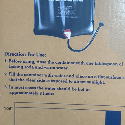 NOS Magellan Outdoors Solar Shower 4.5 Gallons (10s (ab09-g455)