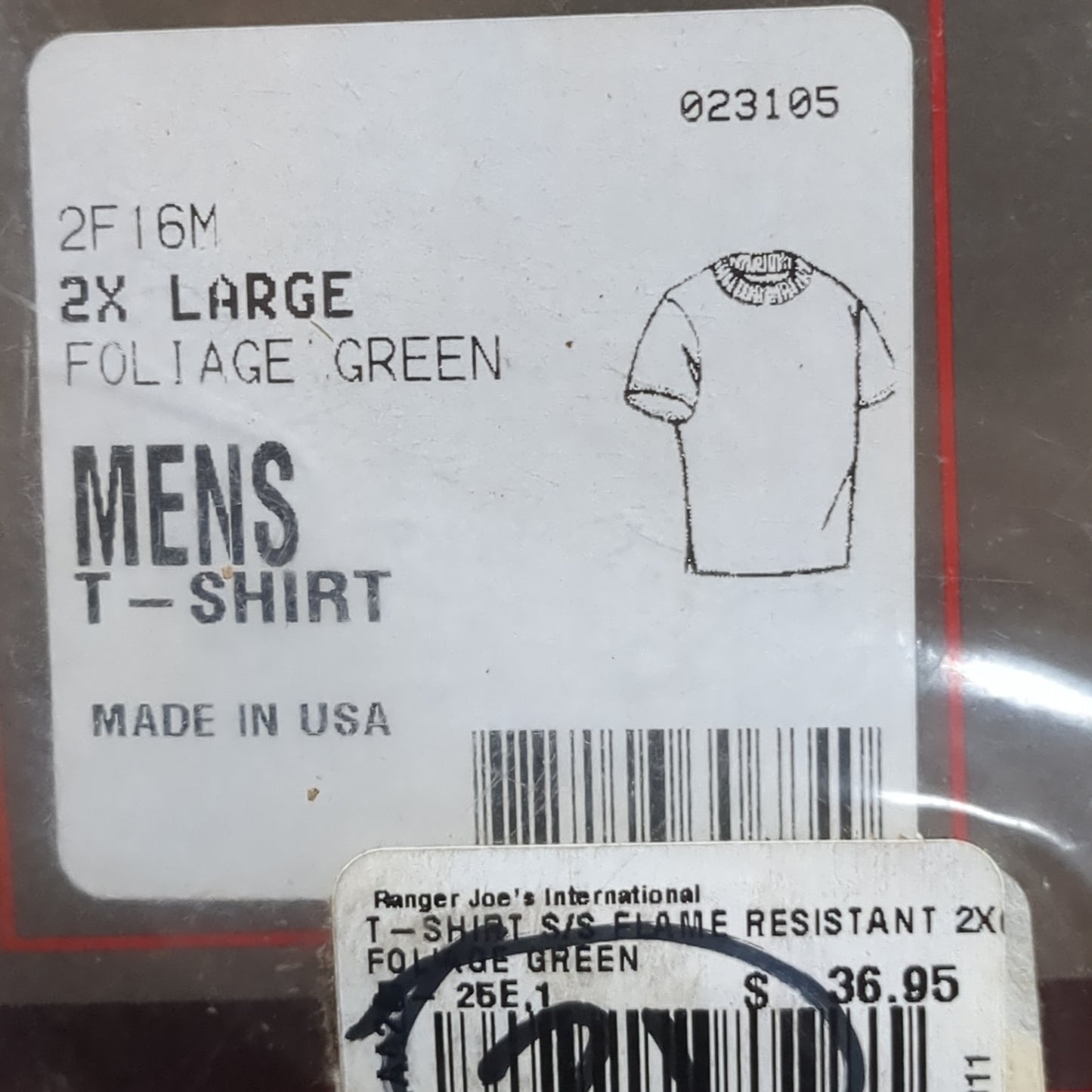 XGO 2XL Phase 2 Flame Resistant Short-Sleeve T-Shirt Foliage (10s (ab09-21)