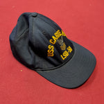 Vintage USS CARTER HALL LSD-50 Blue Ball Cap (10s19)