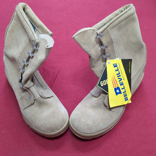 NWT US Army Issued Belleville ICWR 10 Regular Cold Weather Gore-Tex Combat Boots Desert Sand (26G 39cr- cb12-AUG184)
