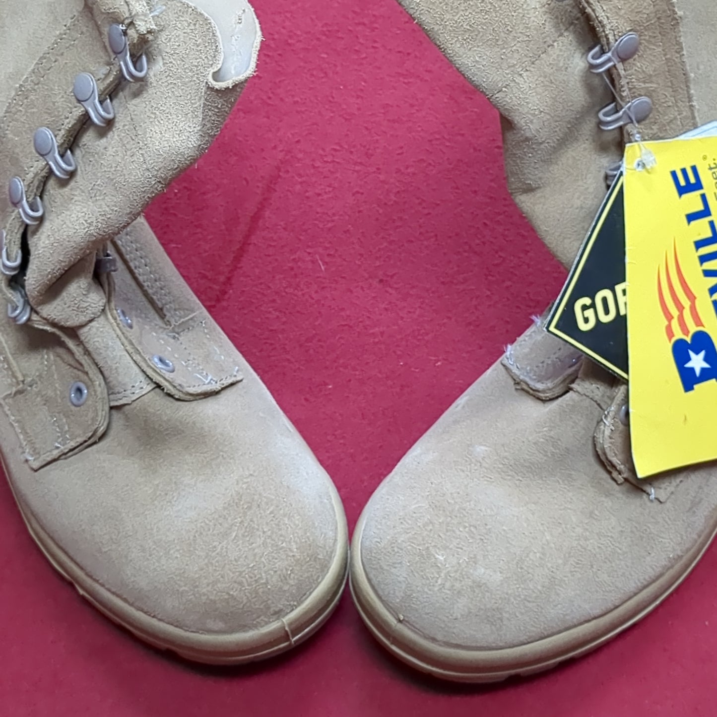 NWT US Army Issued Belleville ICWR 10 Regular Cold Weather Gore-Tex Combat Boots Desert Sand (26G 39cr- cb12-AUG184)