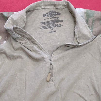 US Army Tru-Spec Small 1/4 Quarter Zip Type 2 Combat OCP Multicam FRAC Top Shirt (cw- ea04-AUG185)