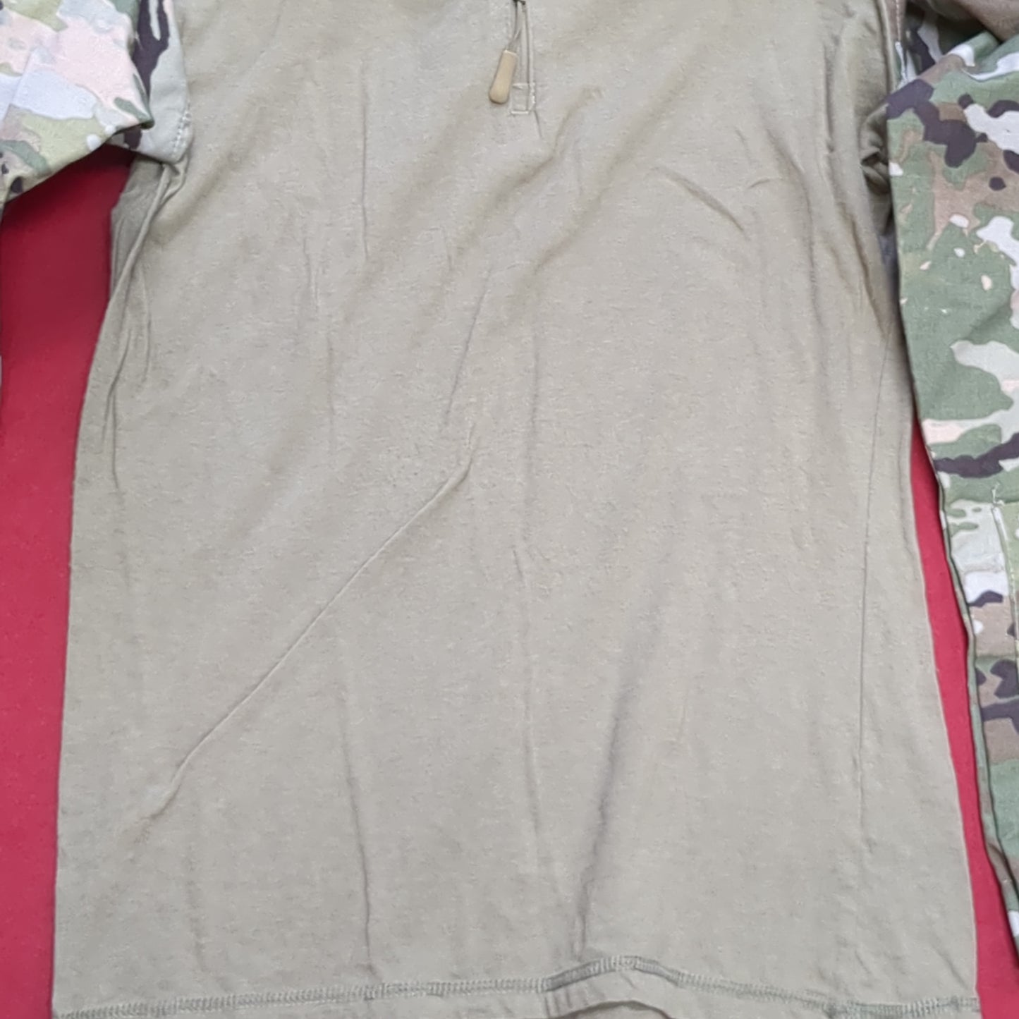 US Army Tru-Spec Small 1/4 Quarter Zip Type 2 Combat OCP Multicam FRAC Top Shirt (cw- ea04-AUG185)