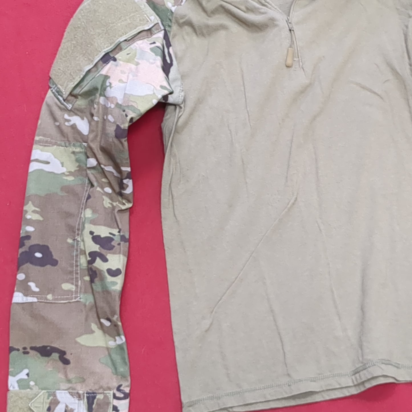 US Army Tru-Spec Small 1/4 Quarter Zip Type 2 Combat OCP Multicam FRAC Top Shirt (cw- ea04-AUG185)
