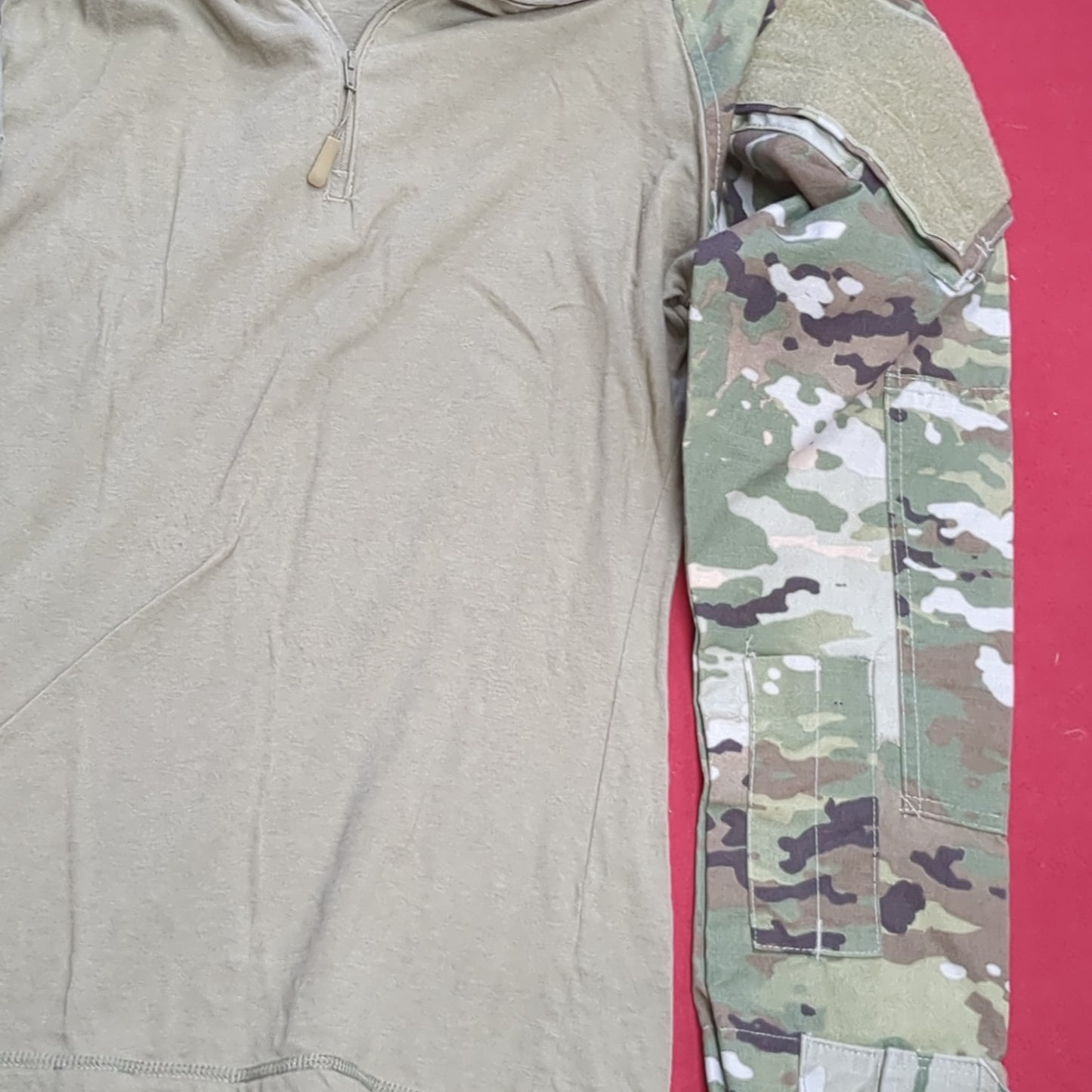 US Army Tru-Spec Small 1/4 Quarter Zip Type 2 Combat OCP Multicam FRAC Top Shirt (cw- ea04-AUG185)
