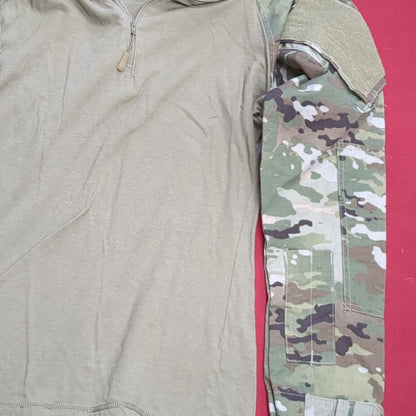 US Army Tru-Spec Small 1/4 Quarter Zip Type 2 Combat OCP Multicam FRAC Top Shirt (cw- ea04-AUG185)